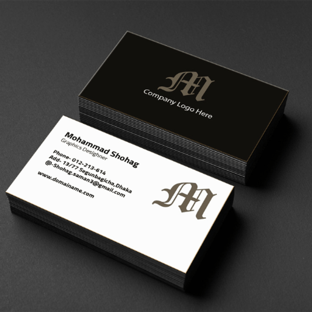 Création de cartes de visite 